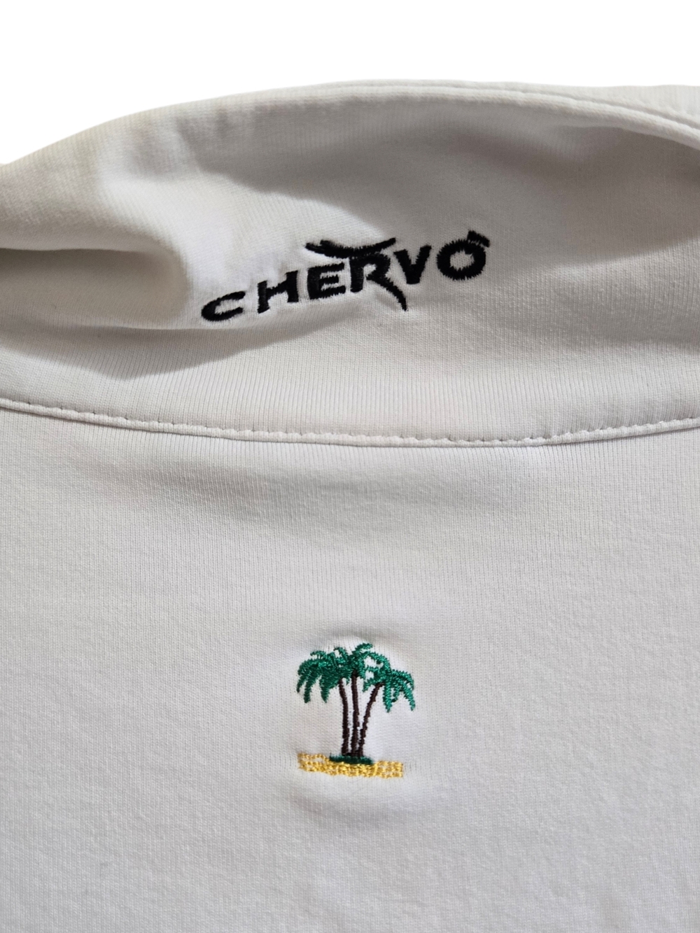 Chervo White‎ Quarter-Zip Performance Pullover - Picture 4 of 5